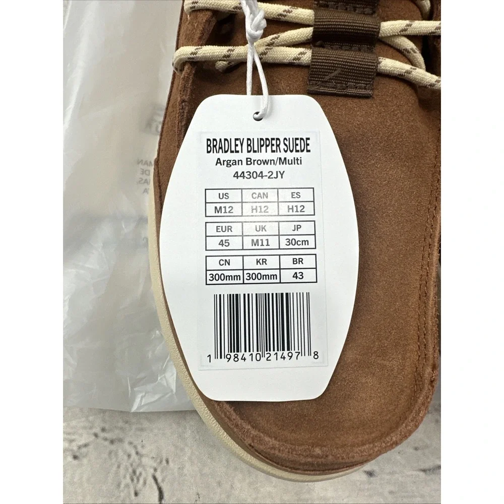 Hey Dude Bradley Blipper Suede Slip-On Argan Brown/Beige Men's US 12 44304-2JY